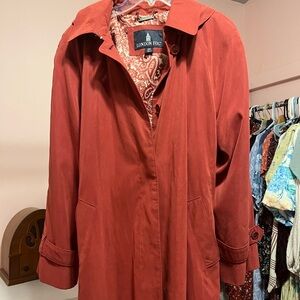 London Fog Women's Rust Trench Coat
